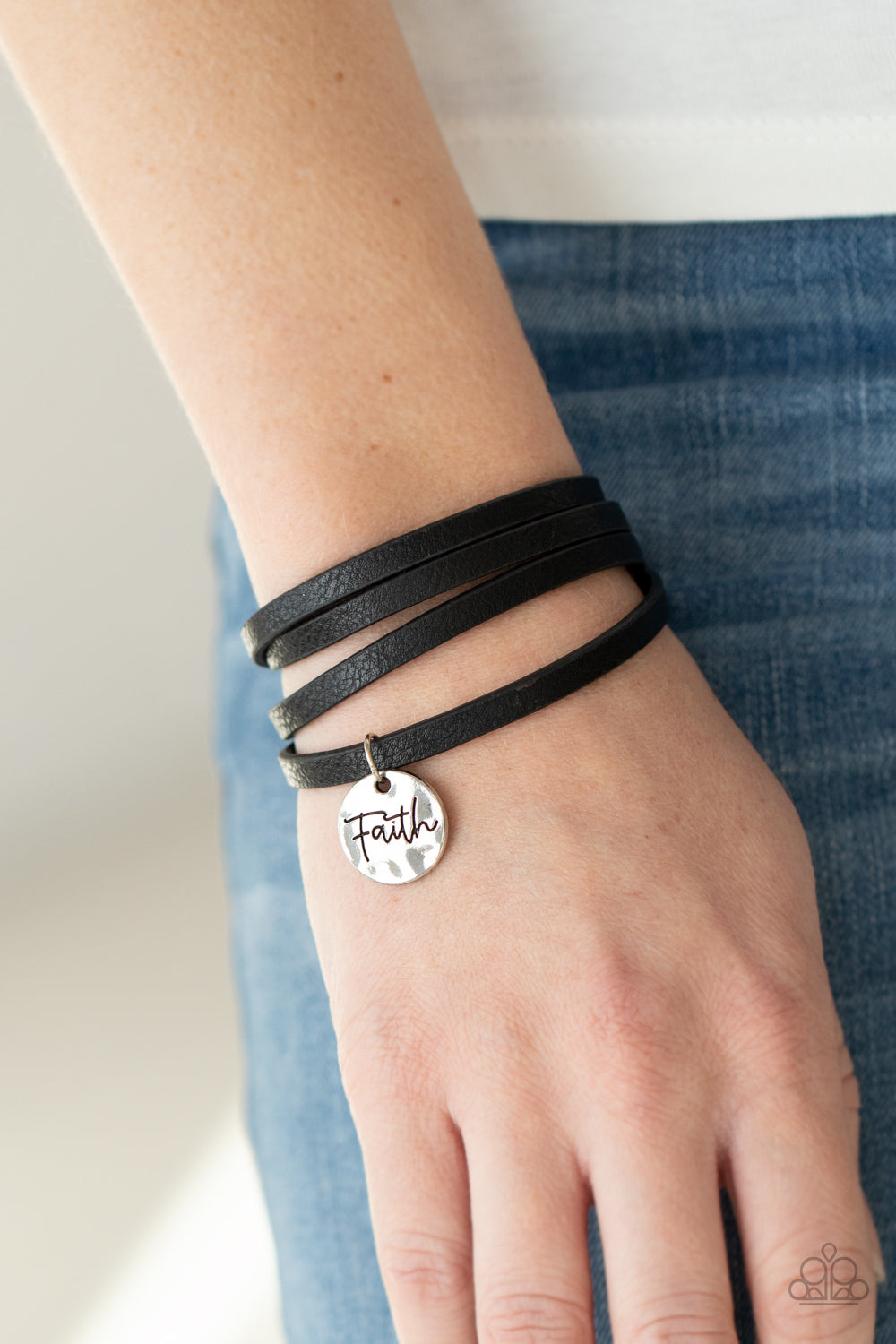 Wonderfully Worded - Black Bracelet - Paparazzi Accessories