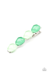 bubbly-reflections-green-hair clip-paparazzi-accessories