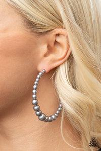 Glamour Graduate - Silver Earrings - Paparazzi Accessories