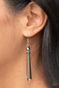 Sparkle Stream - Silver Earrings - Paparazzi Accessories