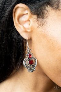 Unlimited Vacation - Red Earrings - Paparazzi Accessories