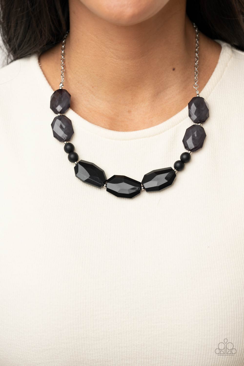 Melrose Melody - Black Necklace - Paparazzi Accessories