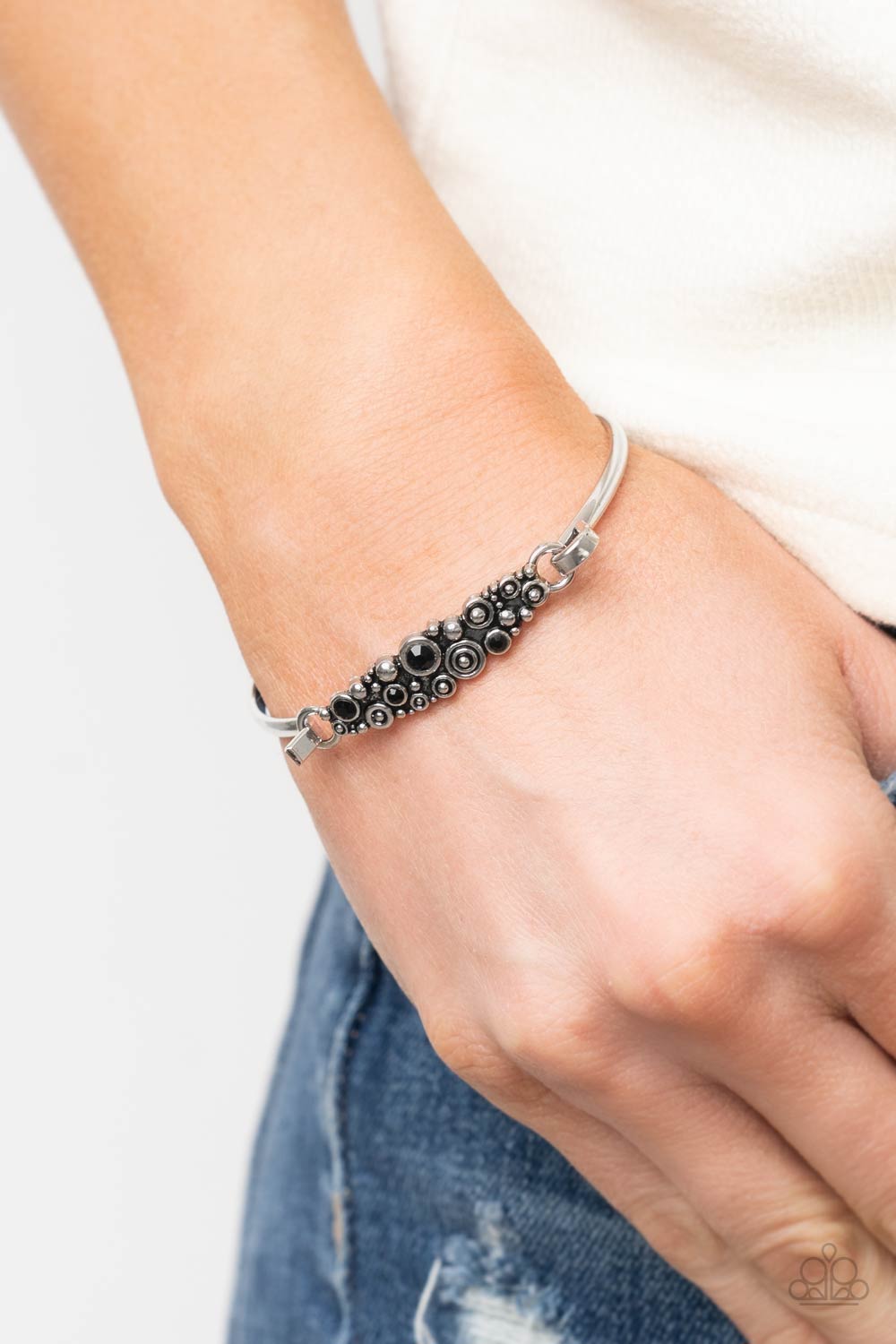 Bubbling Whimsy - Black Bracelet - Paparazzi Accessories