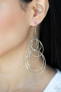 I Feel Dizzy - Silver Earrings - Paparazzi Accessories