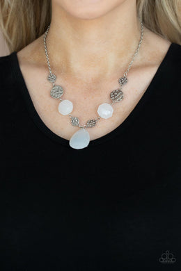 DEW What You Wanna DEW - White Necklace - Paparazzi Accessories