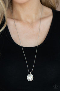 Instant Icon - White Necklace - Paparazzi Accessories