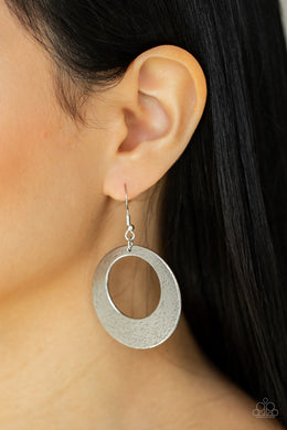 Outer Plains - Silver Earrings - Paparazzi Accessories