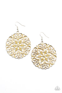 mandala-effect-yellow-earrings-paparazzi-accessories