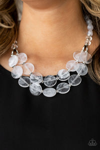 Beach Day Demure - White Necklace - Paparazzi Accessories