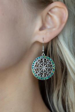 Bollywood Ballroom - Green Earrings - Paparazzi Accessories