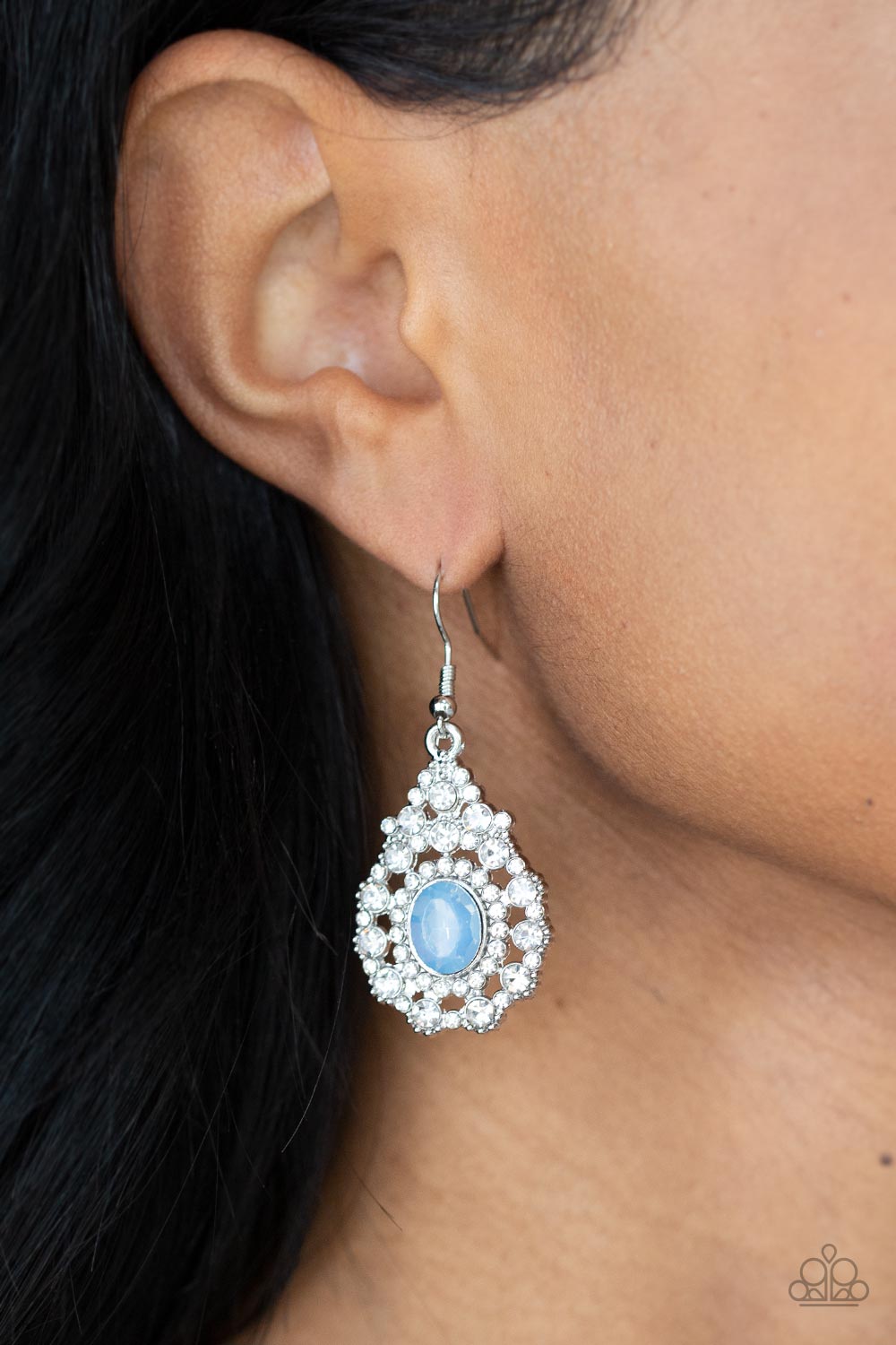 Celestial Charmer - Blue Earrings - Paparazzi Accessories