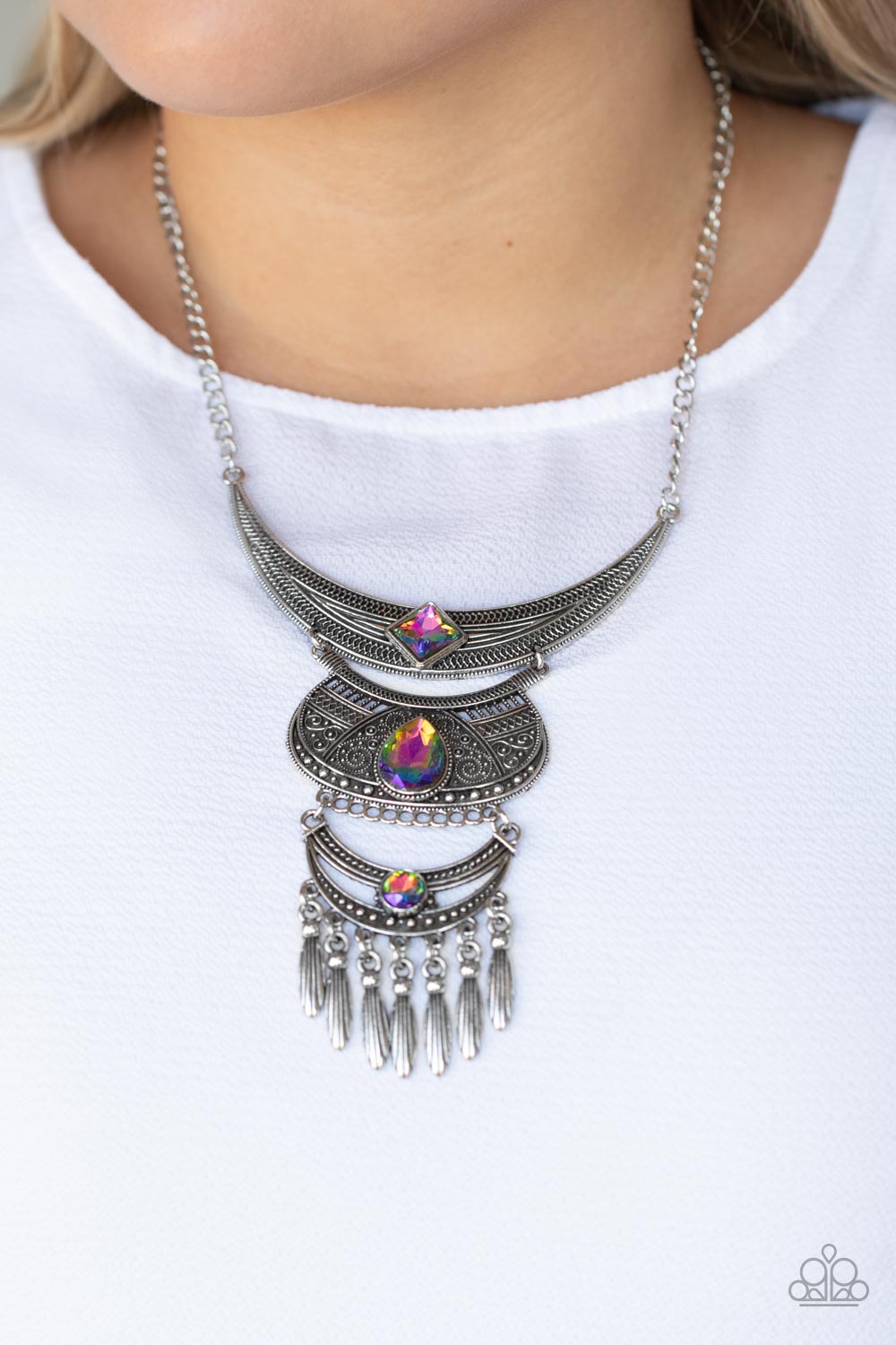 Lunar Enchantment - Multi Necklace - Paparazzi Accessories