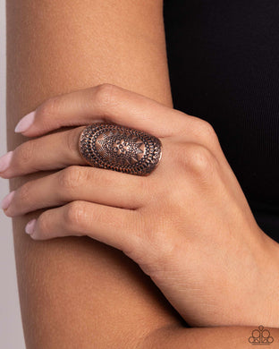 Island Influence - Copper Ring - Paparazzi Accessories