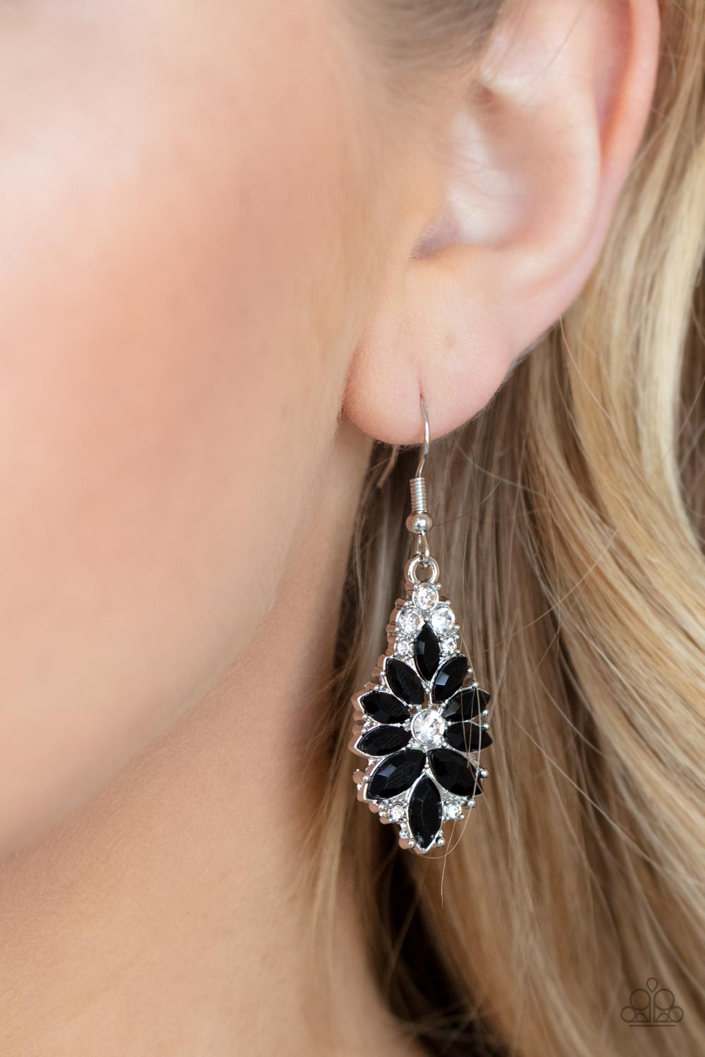 Gala Goddess - Black Earrings - Paparazzi Accessories