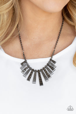 The MANE Course - Black Necklace - Paparazzi Accessories