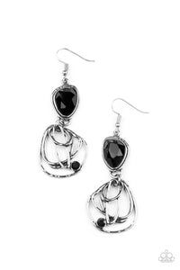 galactic-drama-black-earrings-paparazzi-accessories
