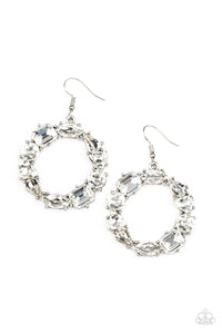 glowing-in-circles-white-earring-earrings-paparazzi-accessories