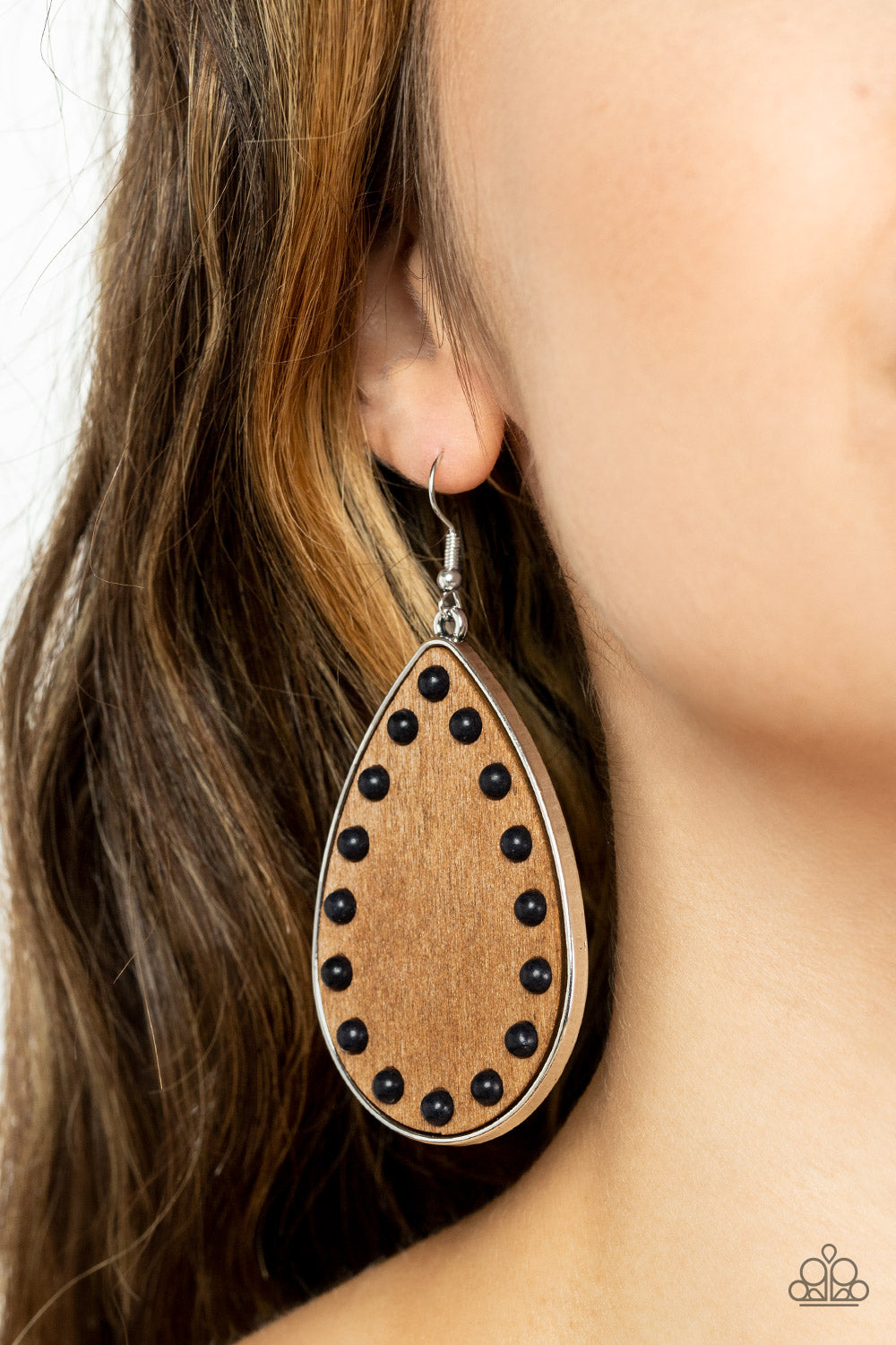 Rustic Refuge - Black Earrings - Paparazzi Accessories