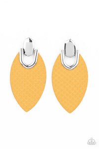 wildly-workable-yellow-post earrings-paparazzi-accessories