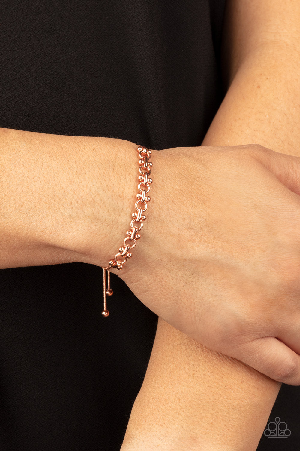 Slide On Over - Copper Bracelet - Paparazzi Accessories