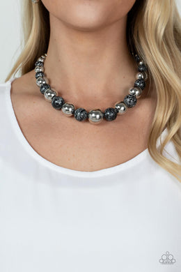 Stone Age Adventurer - Black Necklace - Paparazzi Accessories