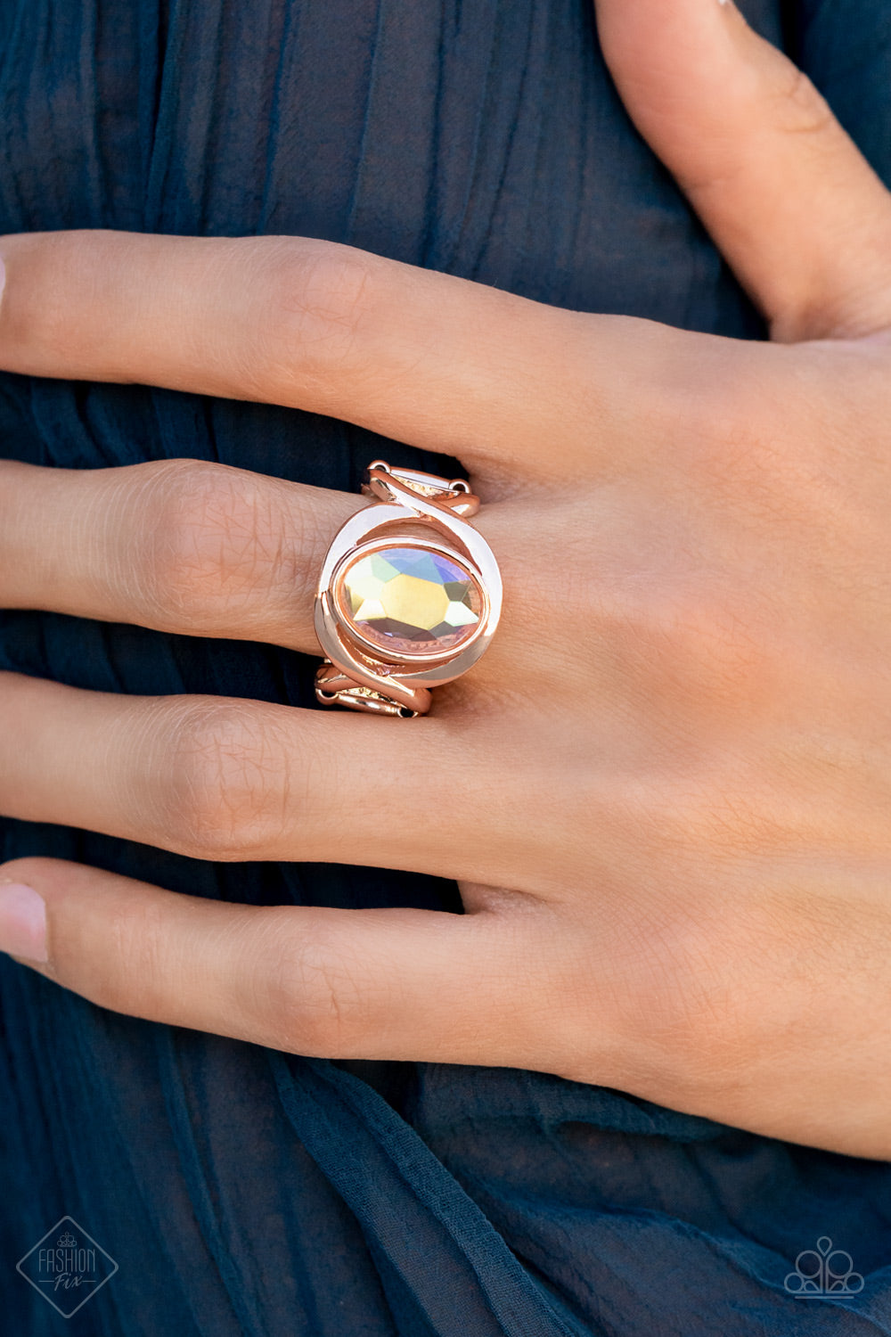 Mystical Treasure - Rose Gold Ring - Paparazzi Accessories