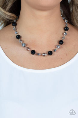 Decked Out Dazzle - Black Necklace - Paparazzi Accessories