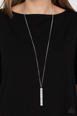 Matt 7:7 - Silver Necklace - Paparazzi Accessories