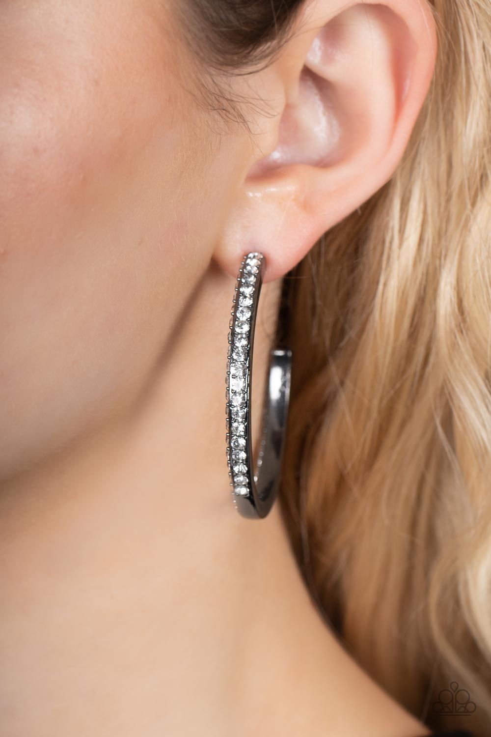 Powerhouse Precision - Black Earrings - Paparazzi Accessories