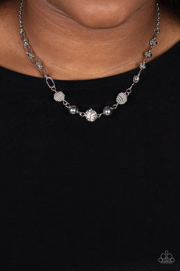 Taunting Twinkle - White Necklace - Paparazzi Accessories