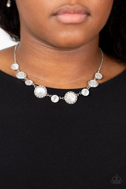 Too Good to BEAM True - White Necklace - Paparazzi Accessories