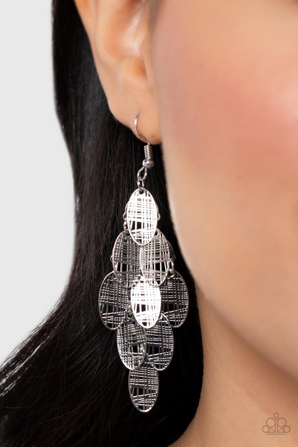 Cross It Off My List - Silver Earrings - Paparazzi Accessories