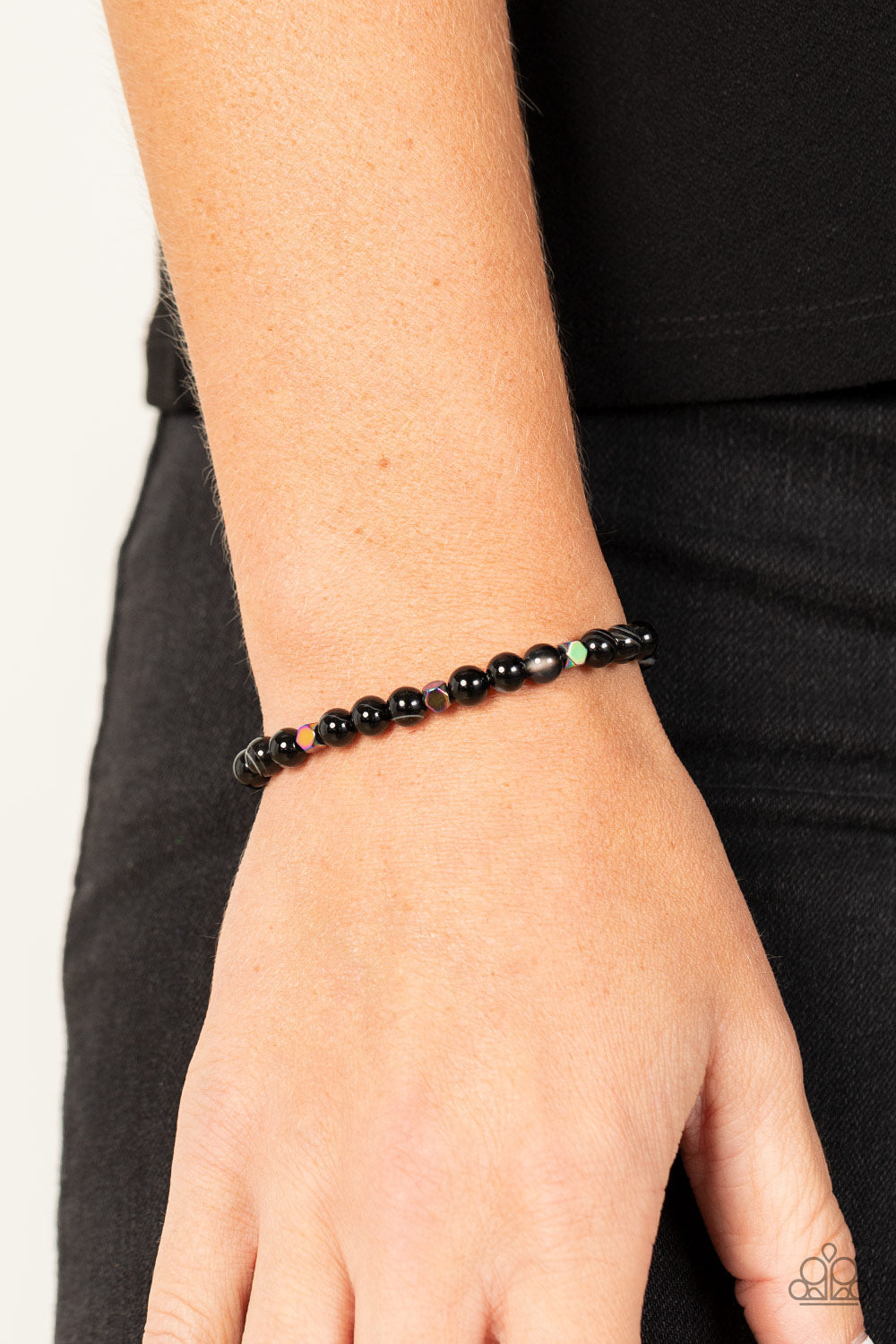 Interstellar Solitude - Black Bracelet - Paparazzi Accessories