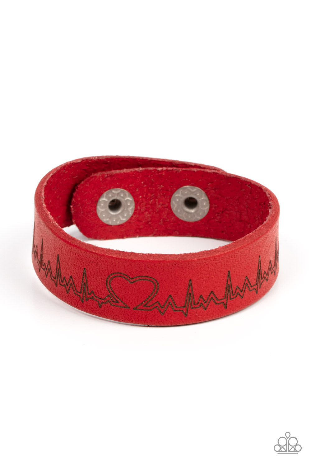 Haute Heartbeat Red Bracelet Paparazzi Accessories