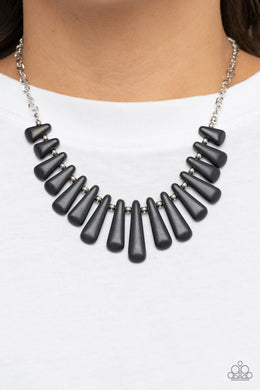 Mojave Empress - Black Necklace - Paparazzi Accessories