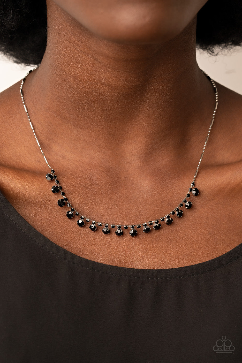 Cue the Mic Drop - Black Necklace - Paparazzi Accessories