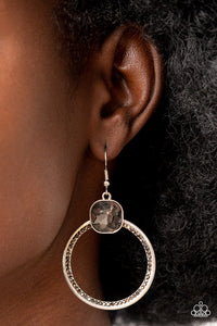 Cheers to Happily Ever After - Silver Earrings - Paparazzi Accessories