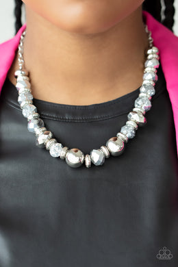 Interstellar Influencer - Silver Necklace - Paparazzi Accessories