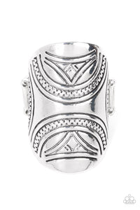 pharaoh-party-silver-ring-paparazzi-accessories