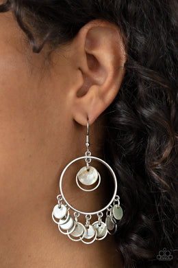 Cabana Charm - Silver Earrings - Paparazzi Accessories