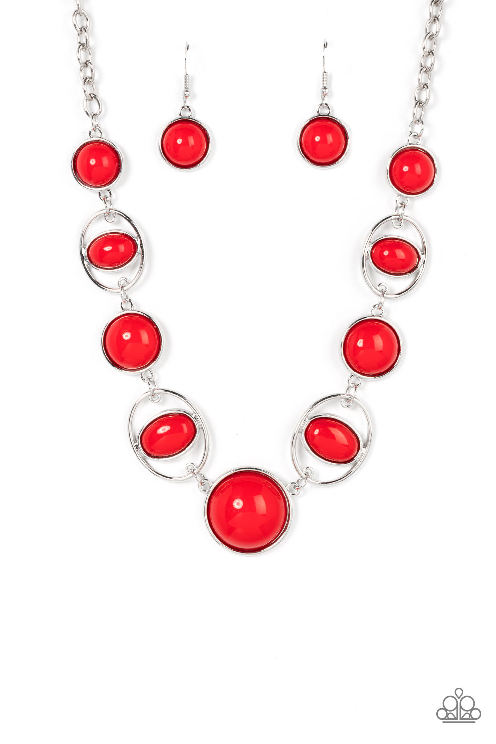 Eye of The BEAD-holder - Red Necklace - Paparazzi Accessories