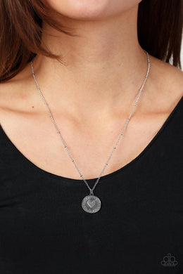 Lovestruck Shimmer - Silver Necklace - Paparazzi Accessories