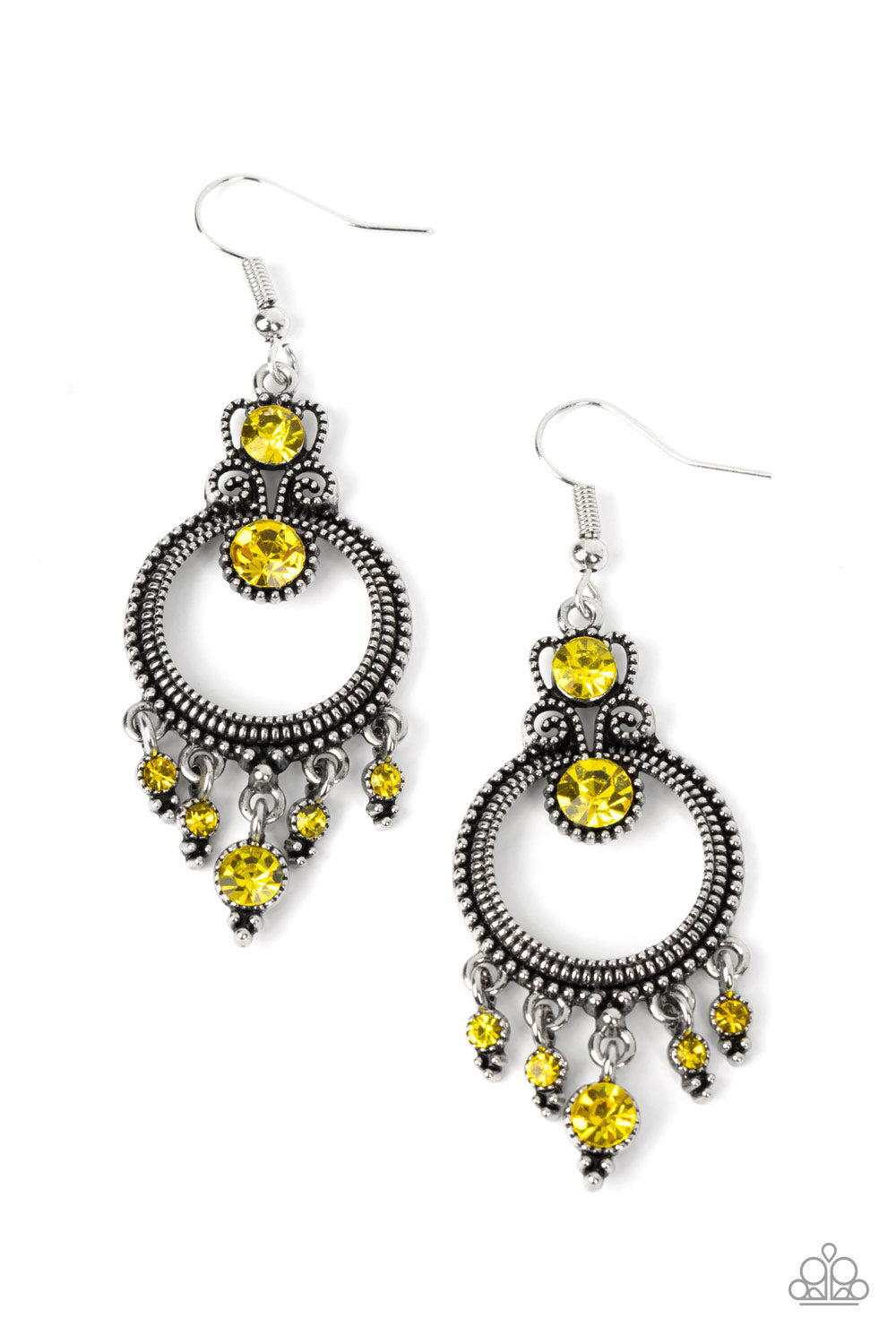 Paparazzi deals yellow earrings