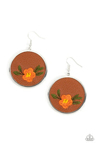 prairie-patchwork-orange-earrings-paparazzi-accessories