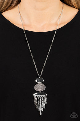 After the ARTIFACT - Silver Necklace - Paparazzi Accessories