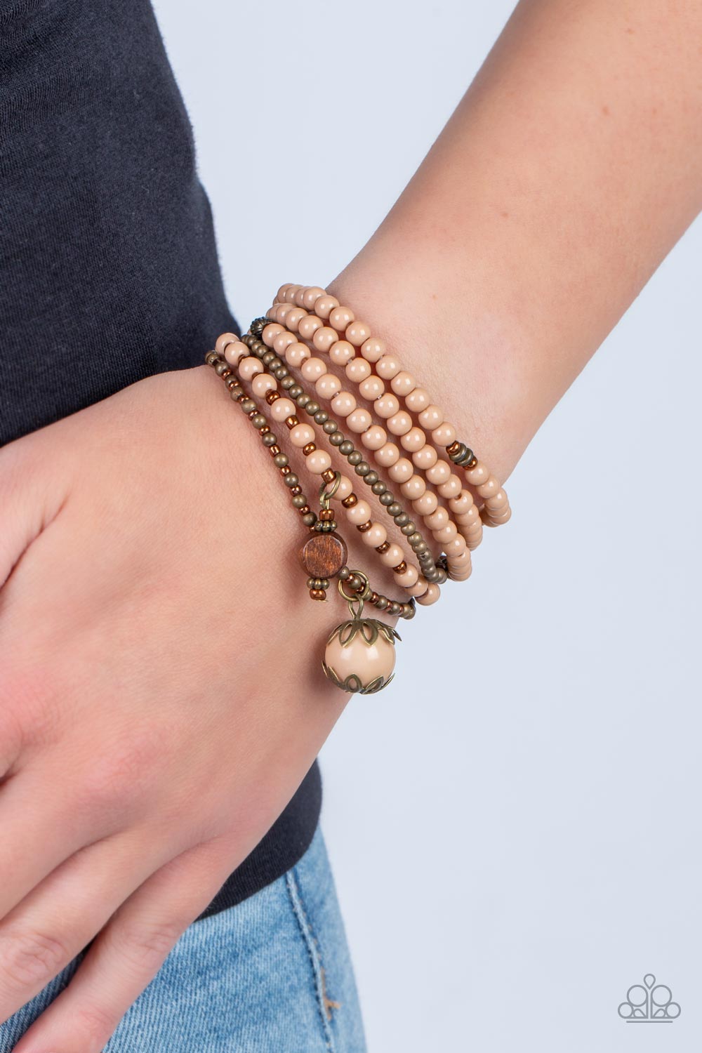 Epic Escapade - Brown Bracelet - Paparazzi Accessories