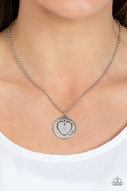 Heart Full of Faith - Pink Necklace - Paparazzi Accessories