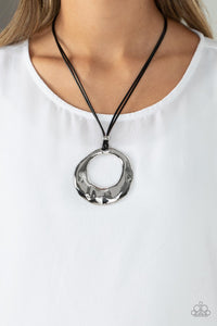 Tectonic Treasure - Silver Necklace - Paparazzi Accessories