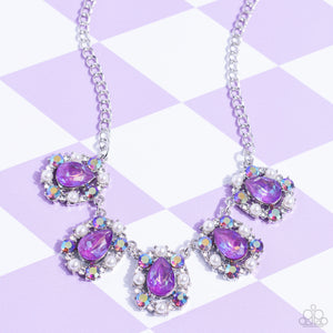 Pearly Pond - Purple Necklace - Paparazzi Accessories