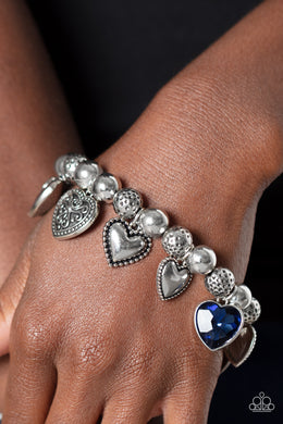 Charming Crush - Blue Bracelet - Paparazzi Accessories